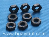 Double sided embossing six horn nut ( nut )